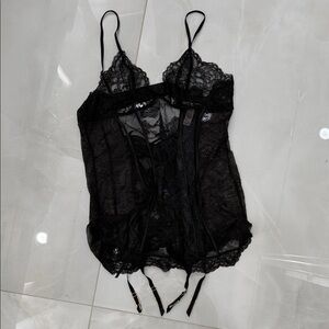 Victoria's Secret Black Lace Chemise xxl